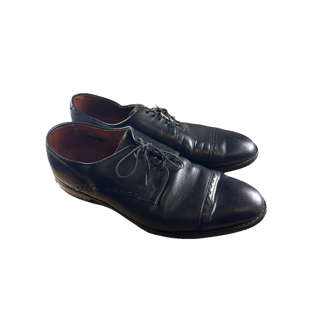 Allen Edmonds Madison Lace Up Leather Shoes Men's‎ 12 Black Made In USA Vintage